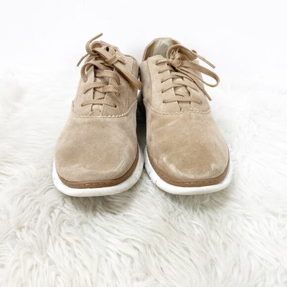 Vionic 9.5 Womens Tan Suede 355 Taylor Comfort Sneakers - Picture 5 of 8